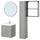ENHET - Bathroom, anthracite/grey frame,64x43x65 cm
