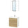 ENHET - Bathroom, white/oak effect,64x43x65 cm