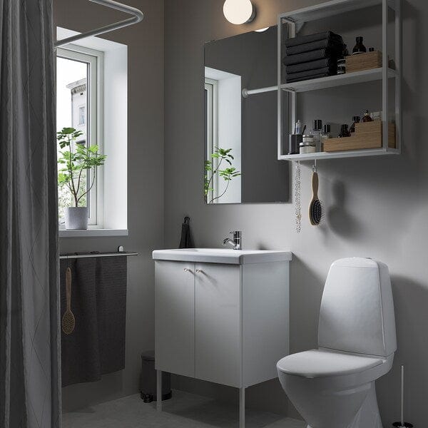 Ikea ENHET - Bathroom, white,64x43x87 cm