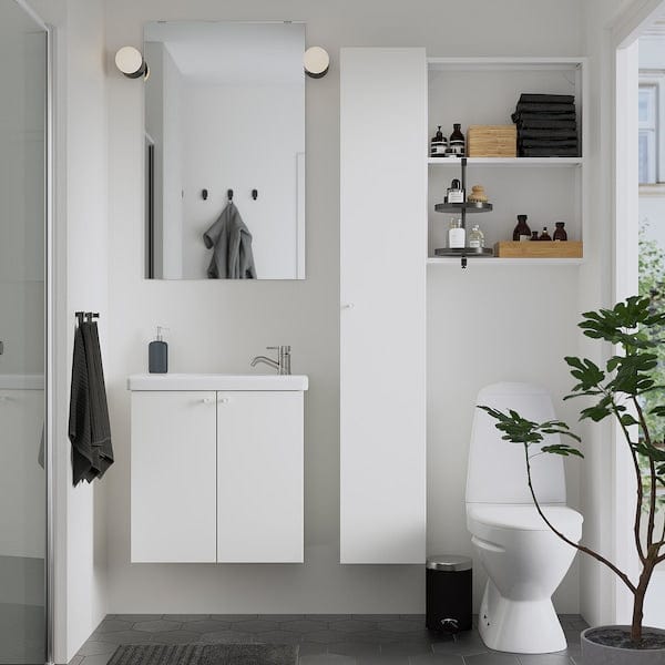 Ikea ENHET - Bathroom, white,64x33x65 cm