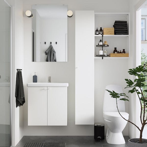 Ikea ENHET - Bathroom, white,64x43x65 cm