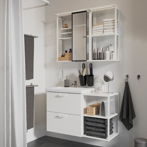 Ikea ENHET - Bathroom, white,102x43x65 cm