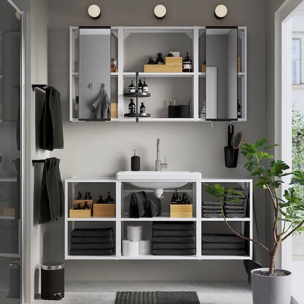 Ikea ENHET - Bathroom, white,140x43x65 cm