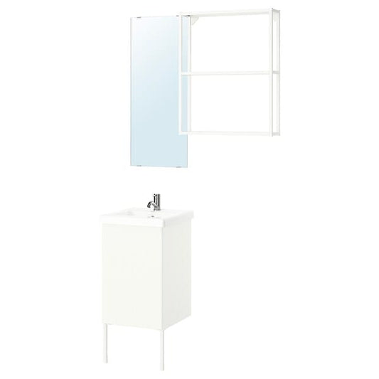 Ikea ENHET - Bathroom, white,44x43x87 cm