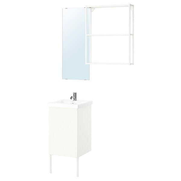 Ikea ENHET - Bathroom, white,44x43x87 cm
