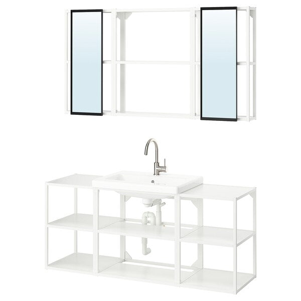 ENHET - Bathroom, white,140x43x65 cm - best price from Maltashopper.com 29547311