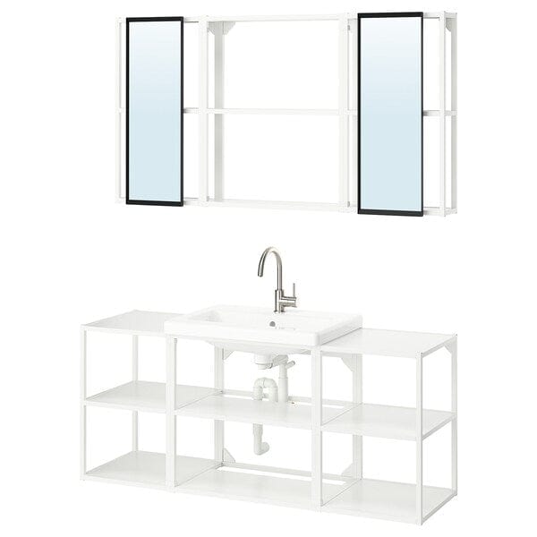 Ikea ENHET - Bathroom, white,140x43x65 cm