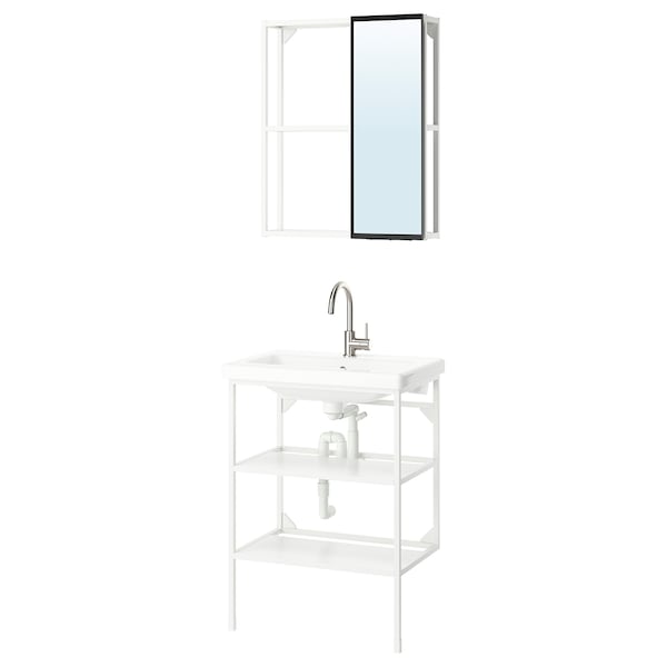 Ikea ENHET - Bathroom, white,64x43x87 cm