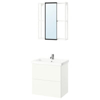 ENHET bathroom, white, 64x43x65 cm
