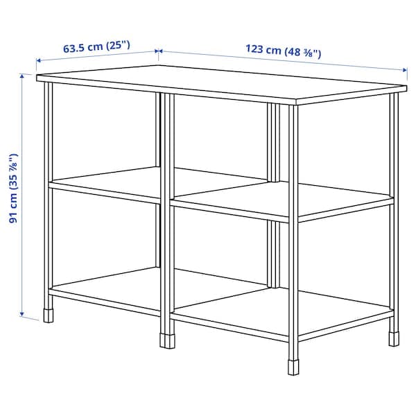 Ikea ENHET - Kitchen island, white, 123x63.5x91 cm