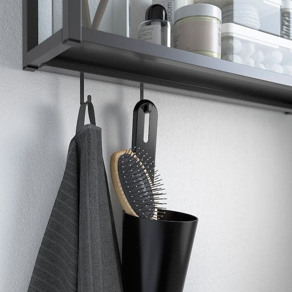 Ikea ENHET - Rail for hooks, anthracite, 37 cm
