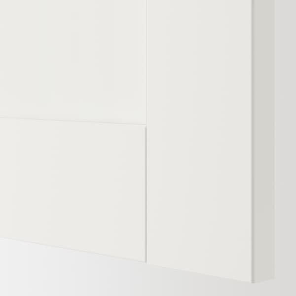 ENHET - Storage combination, anthracite/white frame, 60x32x180 cm - best price from Maltashopper.com 79548025