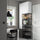 ENHET - Storage combination, anthracite/white frame, 90x32x180 cm