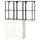 ENHET - ENHET Storage combination, anthracite/white frame, 120x32x150 cm