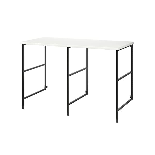 Ikea ENHET - Storage combination, anthracite/white laminate, 139x63.5x87.5 cm