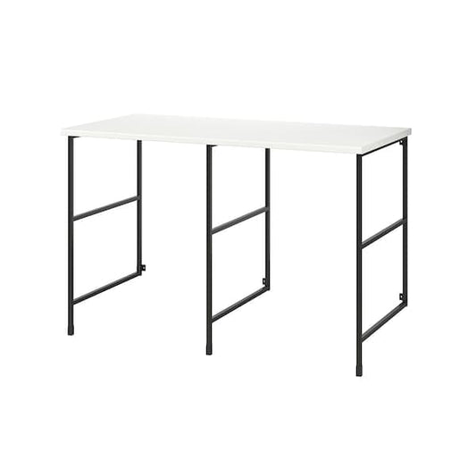 Ikea ENHET - Storage combination, anthracite/white laminate, 139x63.5x87.5 cm