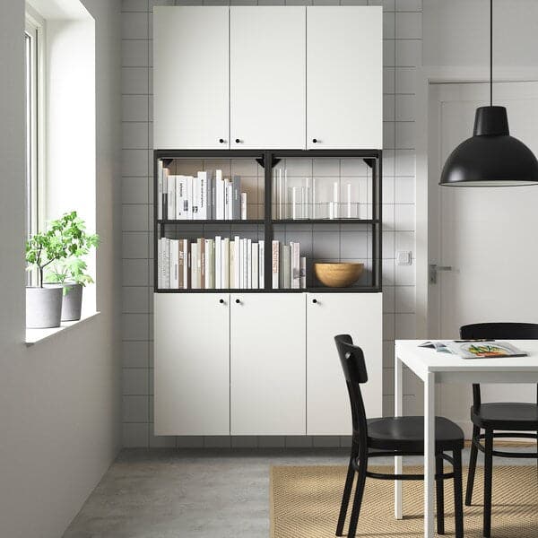 Ikea ENHET - Storage combination, anthracite/white, 120x32x225 cm