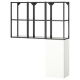 ENHET storage combination, anthracite/white, 120x32x150 cm