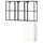 ENHET - Storage combination, anthracite/white, 120x32x150 cm