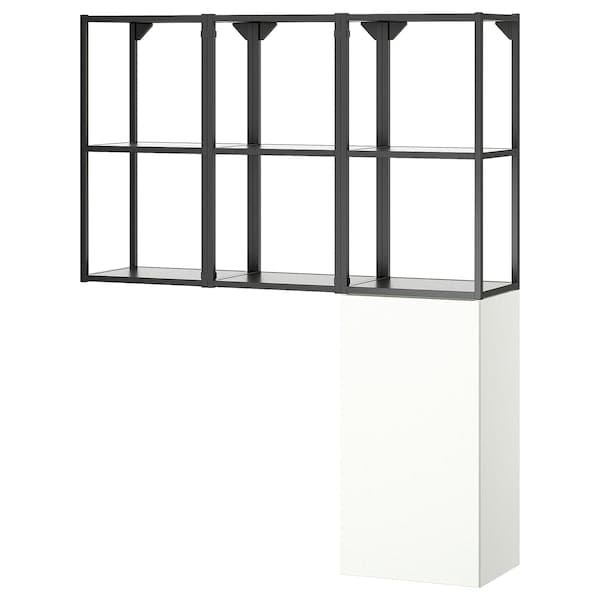 Ikea ENHET - Storage combination, anthracite/white, 120x32x150 cm