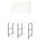 ENHET - ENHET Storage combination, anthracite/white, 139x63.5x90.5 cm
