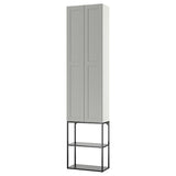 ENHET storage combination, anthracite/grey frame, 60x32x255 cm