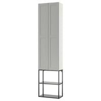 ENHET storage combination, anthracite/grey frame, 60x32x255 cm