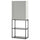 ENHET - ENHET Storage combination, anthracite/grey frame, 60x32x150 cm
