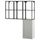 ENHET - Storage combination, anthracite/grey frame, 120x32x150 cm