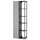 ENHET - Storage combination, anthracite/grey frame, 60x32x180 cm