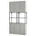 ENHET - Storage combination, anthracite/grey frame, 120x32x225 cm