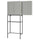 ENHET - ENHET Storage combination, anthracite/grey frame, 140x32x204 cm