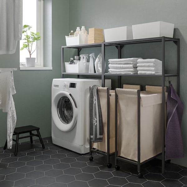 Ikea ENHET - Storage combination, anthracite, 160x30x129 cm