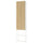 ENHET - ENHET Storage combination, white/oak effect, 60x32x255 cm