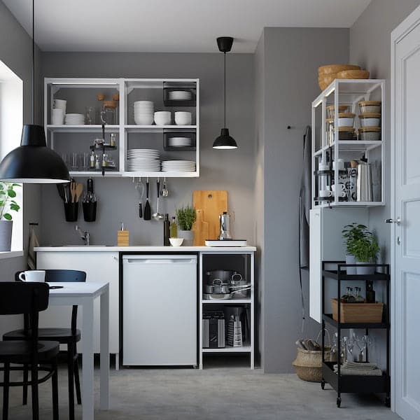 Ikea ENHET - Storage combination, white, 80x32x150 cm