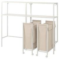 ENHET - Storage combination, white, 160x30x129 cm - best price from Maltashopper.com 59477463