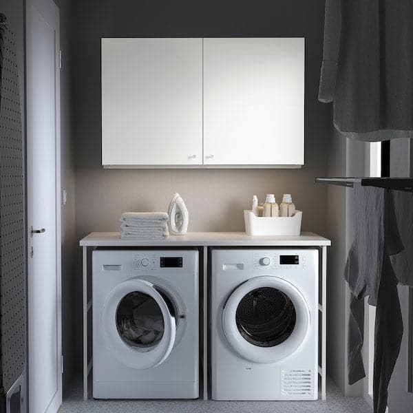 Ikea ENHET - Storage combination, white, 139x63.5x90.5 cm