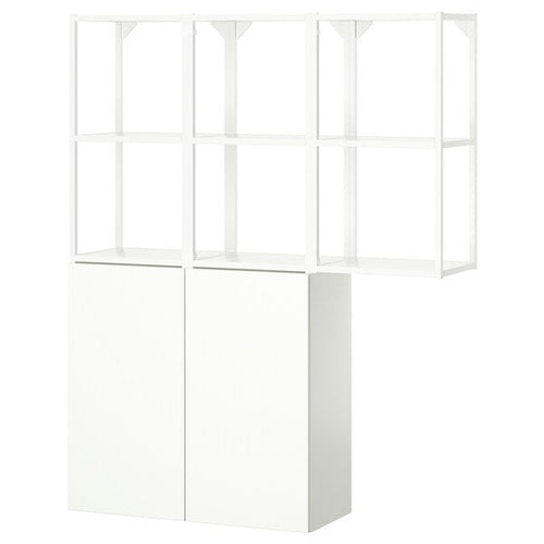 ENHET - Storage combination, white, 120x32x150 cm