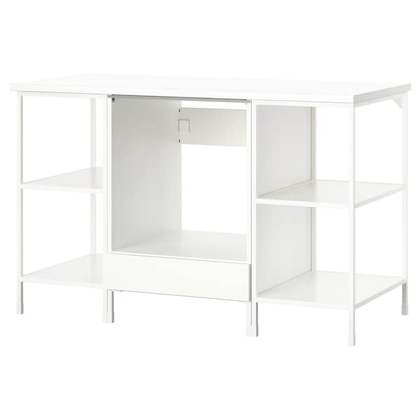 ENHET - Storage combination, white, 143x63.5x91 cm