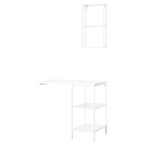 ENHET - Storage combination, white, 101.5x63.5x222 cm