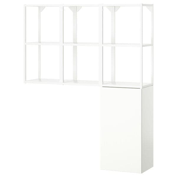 ENHET - Storage combination, white, 120x32x150 cm - best price from Maltashopper.com 09547977