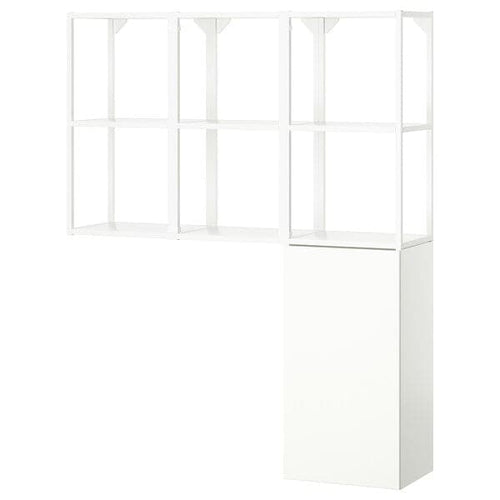 ENHET - Storage combination, white, 120x32x150 cm