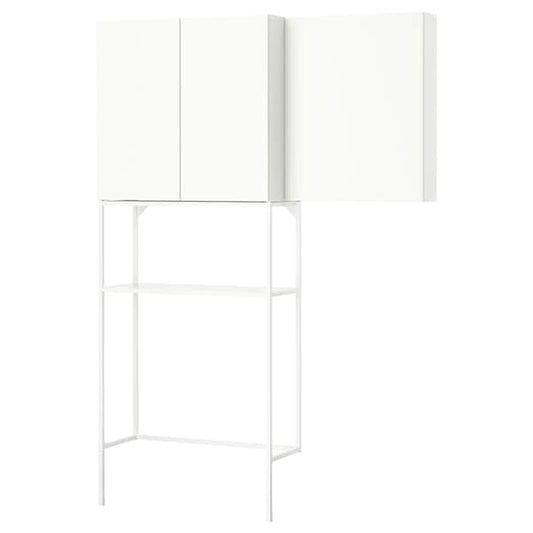 Ikea ENHET - Storage combination, white, 140x32x204 cm