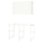 ENHET - Storage combination, white, 139x63.5x90.5 cm