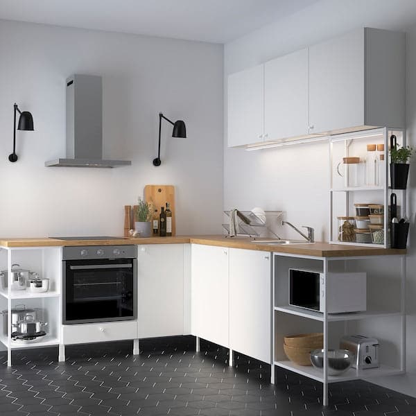Ikea ENHET Angular kitchen - white