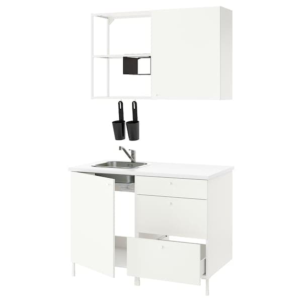 ENHET Kitchen - white 123x63.5x222 cm , 123x63.5x222 cm