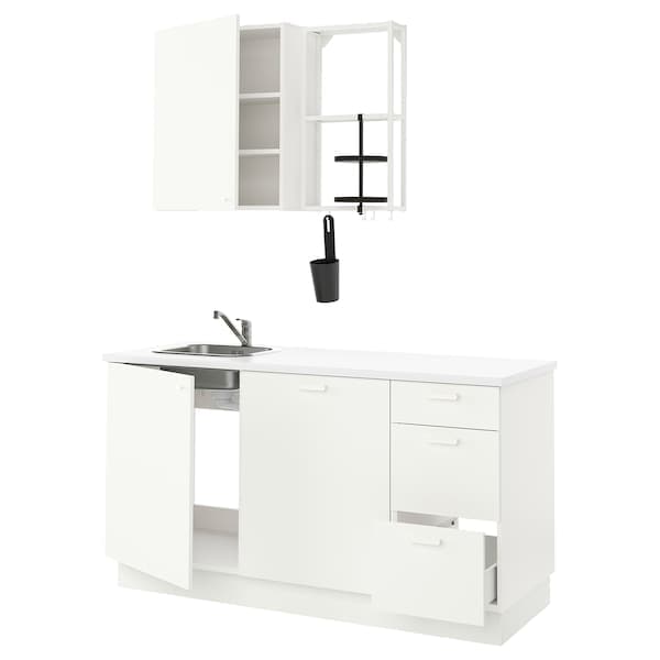 ENHET Kitchen - white 163x63.5x222 cm , 163x63.5x222 cm