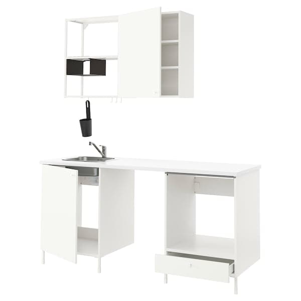 ENHET Kitchen - white 183x63.5x222 cm , 183x63.5x222 cm