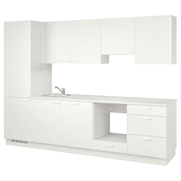 ENHET Kitchen - white 301.5x63.5x222.5 cm , - best price from Maltashopper.com 09437417