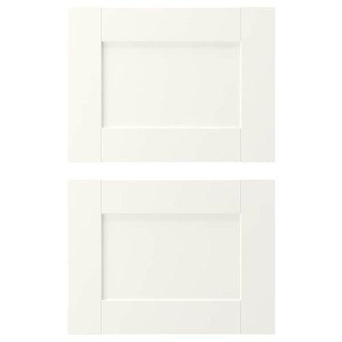 ENHET - Drawer front, white frame, 40x30 cm